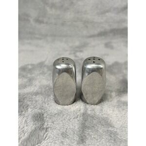 Vintage Hartness Atomic 1.5" Mini Salt Pepper Shakers MCM Heavy Weighted‎ Metal